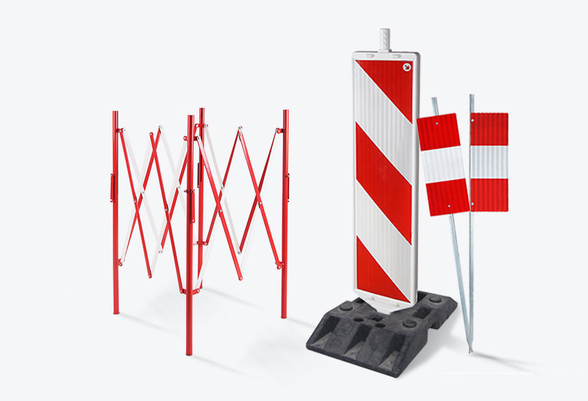 Matériel de protection complémentaire  barrières feux tricolores temporaires signaleurs